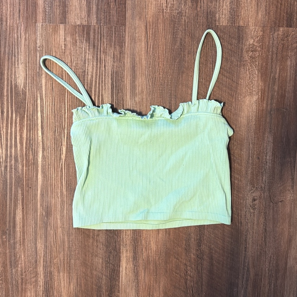 Zara Ruffle Crop Top - Picture 2 of 3